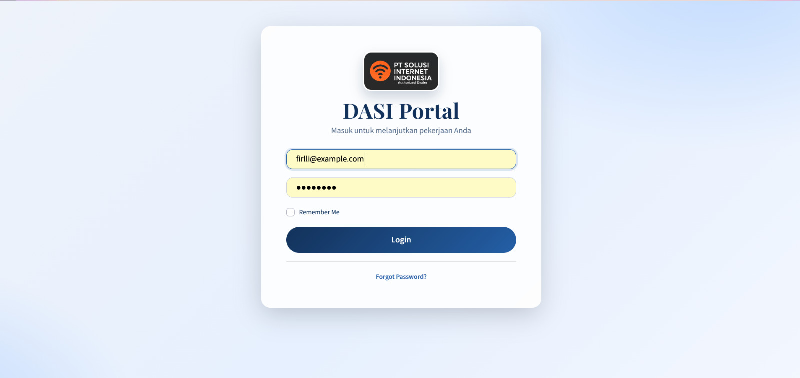 DASI Web Dashboard